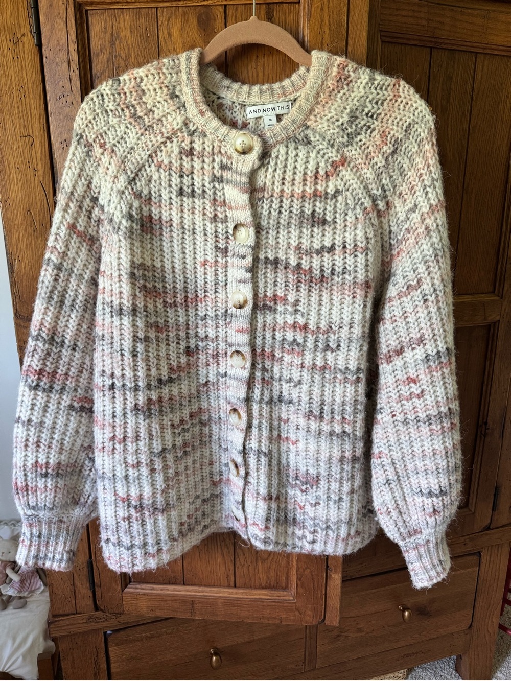 Sézane Style Chunky Knit Cardigan